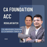 CA Foundation Accounts Combo | Regular Batch by CA Abhishek Zaware & CA Manish Tardeja | For Jan 26 & Onwards Exams